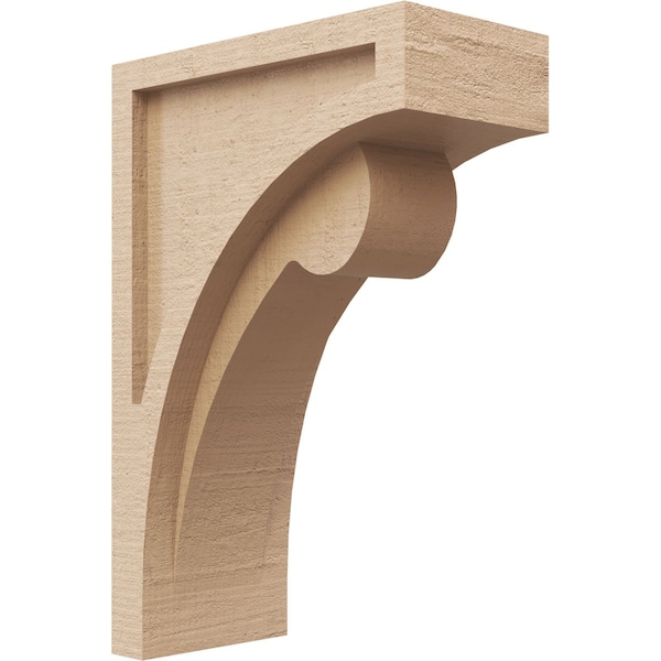 Ekena Millwork 5"W x 10"D x 15"H Classic Viola Rough Cedar Woodgrain TimberThane Corbel, Primed Tan CORUR05X10X15VIORCPR - main
